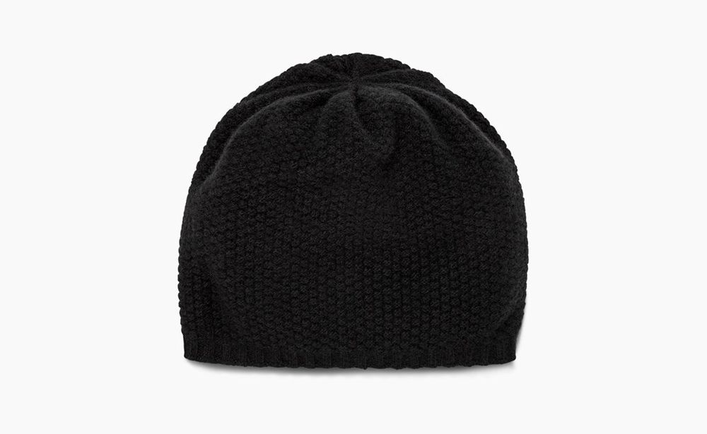 Ugg Hendrix Popcorn Stitch - Mens Hats - Black - NZ (3147TSOWJ)